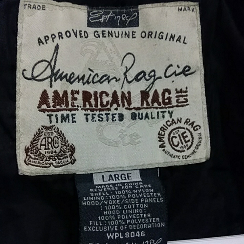 American Rag Adult Male Large Black Jacket